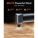 Wolfbox Portable Turbo Compressed Air Jetfan Handheld Cleaner & Hairdryer