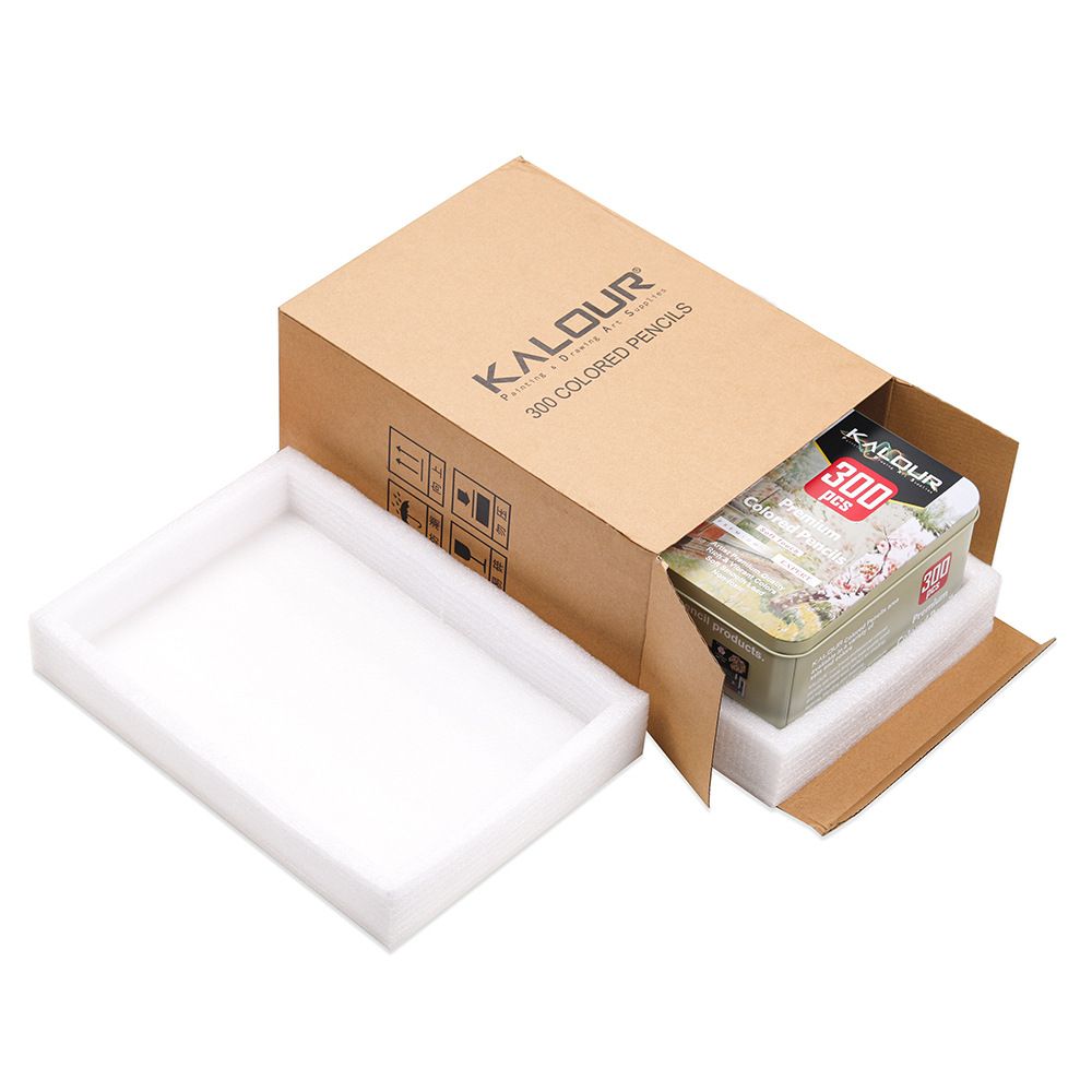 KALOUR 300 Color Pencil Tin Box Set - Extensive Collection of 300 Pencils