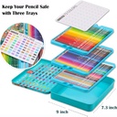 KALOUR 72 Premium Colored Pencils, Artists Soft Core Vibrant Color