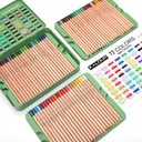 KALOUR 74 Pastel Color Pencil Tin Box Set - Perfect for Artists