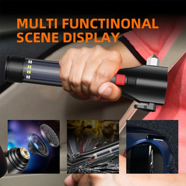 SUPERFIRE D30 Solar Rechargeable Flashlight - 310 Lumens Emergency Torch