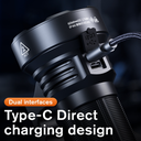 SUPERFIRE L20 Long-Range Heavy-Duty Flashlight - 5000 Lumens, 600m Beam