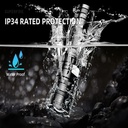 SUPERFIRE V8-S Rechargeable Bright Light Zoomable LED Torch 2000 Lumens