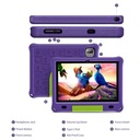 PRITOM Learning Kids Tablet 10.1" HD - 3GB RAM, 64GB Storage, WiFi - Purple