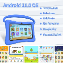 PRITOM Kids Smart Tablet 7" WiFi | 2GB RAM, 32GB Storage, Parental Controls - Blue