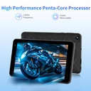 Pritom M7A 7" Smart Tablet - 3GB+9GB RAM, 32GB ROM, Wi-Fi6, Quad-Core CPU