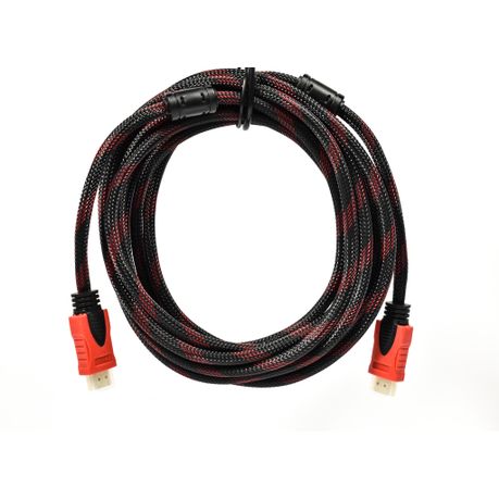 CABLE HDMI 5 METER BLACK AND RED 