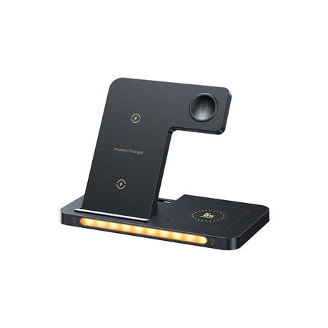 Charger REMAX BLACK Minxl Pro Series 22W 3-in-1 Foldable Wireless Charger with Light  RP-W70