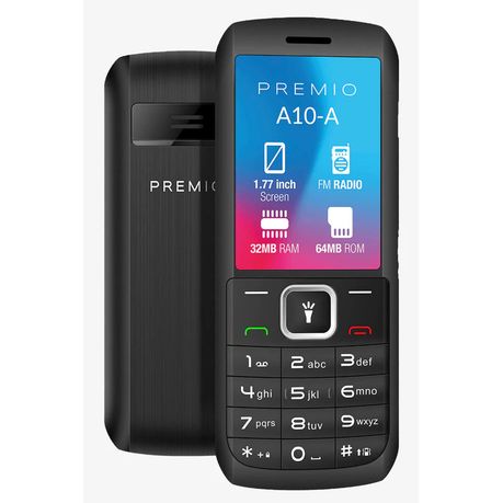 Device New 1.77 PREMIO A10 32MB RAM 32MB ROM BLACK