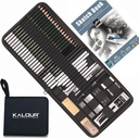 KALOUR 54-Pack Professional Sketch Drawing Pencil Set with Sketchbook