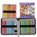 KALOUR 50-Color Macaron Professional Colored Pencil Set in Zipper Case