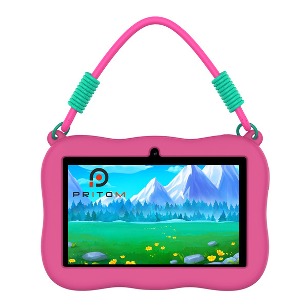 Pritom Smart Kids Panda Tablet 7" WiFi Parental Control 2GB RAM, 32GB ROM - Pink