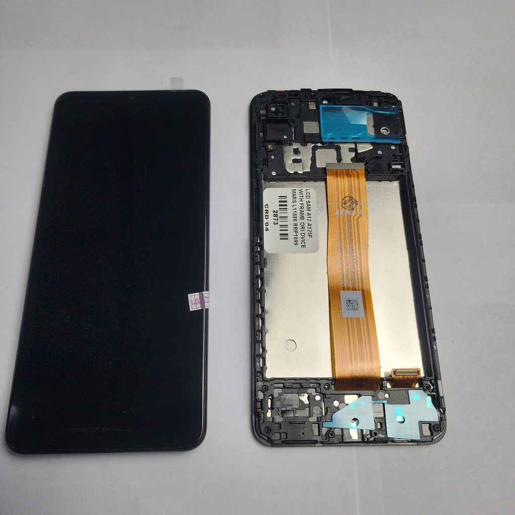 LCD SAM A12 A125F WITH FRAME ORI DVICE MARS L11886 RRP1899
