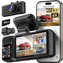 Redtiger F17 Elite 3-Channel Dash Cam - 4K Front, 1080P Inside & Rear