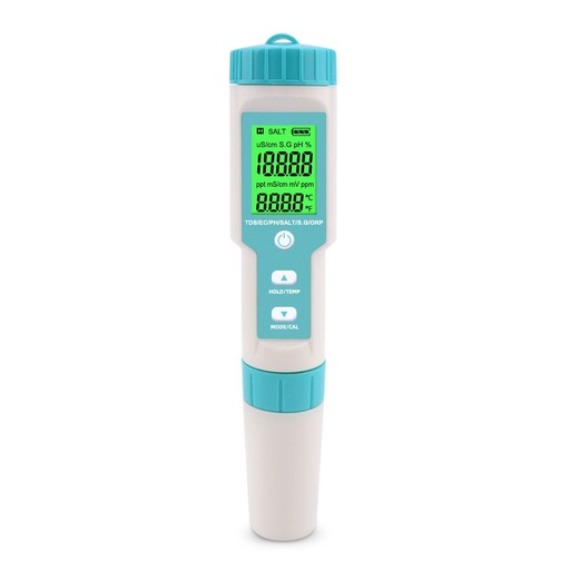 [5471] ZS WATER TESTER 4IN1 RED TDSECPHTEMP