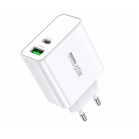 [5674] Charger REMAX 65W Fast Charger A+C RP-U125 EU Kiddy Series