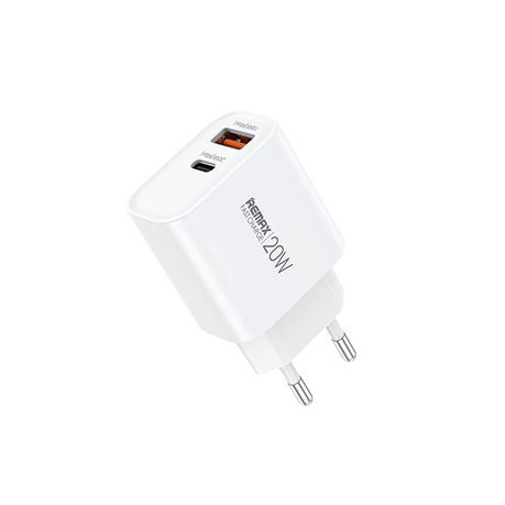 [5676] Charger REMAX 20W Fast Charger A+C RP-U120 EU Kiddy Series